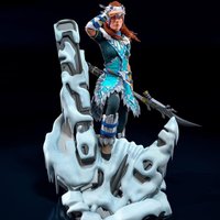 1/24 Scale Resin Figure Model Kit Explorer Aloy Unassembled Unpainted 3D printing DIY toy 195
