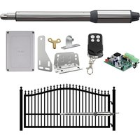 Automatic (660lb) Single Swing Automatic Gate Opener Kit Suitable for Opening Gates /Gate Motor Solar Powered Optional