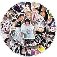 10/50PCS BABYMONSTER Graffiti Korean Girl Group KPOP Star Decoration Waterproof Sticker Kids Toy