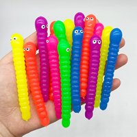 24PCS Sensory Fidget Worm Stretch Toys Kids Goodie Bag Stuffers Pinata Fillers For party Regalos Divertidos Para Niños