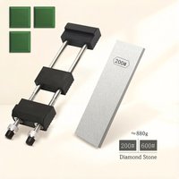 Diamond Whetstone Double Sided 400 and 1000 Grits With Size 200*70*8mm Knife Sharpening Stone with Holder