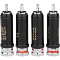 HIFI WBT 0102Ag Rhodium-Plated RCA Plug Audio Video Cable Connector RCA Self-Locking Terminal OD 9mm DIY Audiophile Wire