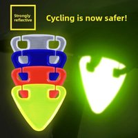 Bright Cycling Reflector Portable Road Bicycle Reflector Ultralight MTB TPU Reflective Triangle Bike Accessories