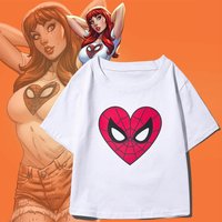 Mary Jane Cosplay Anime Costume Sexy Women White Crop Top Disguise Superhero Halloween Party Comic Con Watson Streetwear