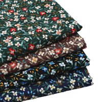145x50cm 40s Dark Pastoral Style Pure Cotton Floral Cloth, Plain Shirt Dress sewing Fabric