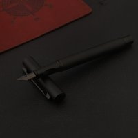 Quality Brand New Metal fountain pen Matte Black Tip High end Business School Student Office Gifts Stationery Office Writing