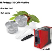 Reusable Coffee Capsule For Essse Caffe S12 Macchina per caffè Espresso Sistema Refillable Coffee Filters Stainles Steel Pods