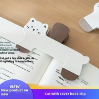2 Stück niedlicher Kätzchen-Leseständer – tragbare Mini-Buchklammer mit bezauberndem Katzen-Design, perfekt zum Lesen und Studieren, Schreibwaren für