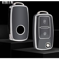 TPU Car Key Case Cover Shell Fob For Volkswagen VW Polo Golf Passat Tiguan Beetle Caddy T5 Up Eos Skoda Octavia Seat Leon Altea