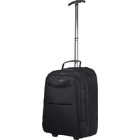 Convertible Rolling Laptop Bag with Lock, 15.6" 2-in-1 Wheeled Backpack, Large Capacity Carry On Travel Suitcase