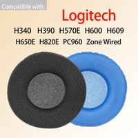 Universal Fit Earpads for Logitech H340 H390 H570E H600 H609 H650E H820E PC960 Zone Wired Headphones Ear Cushions Replacement