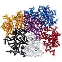 30Pcs Universal M5x16 Aluminum Colorful Self-tapping Screw for Motorcycle Motorbike Motor Bicycle
