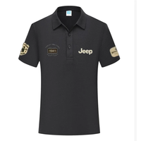High-quality summer T-shirts and Polo shirts, Jeep 2026 style, men's short-sleeved casual business shirts paired with high-neck
