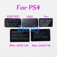 6PCS For Playstation PS4 Slim 2000/1000 1100/1200/Pro Console Label Sticker Housing Shell Sticker Lable HK US Version