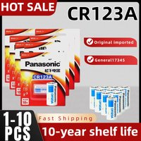 1-10Pcs Original Panasonic CR123A 3V Lithium Battery CR17345 DL123A EL123A 123A For Arlo Camera