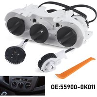 55900-0K011 559000K011 AC Heater Control Panel Switch For 2005-2011 Toyota Hilux N70 Black Plastic Hilux Auto Part