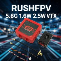 RUSHFPV RUSH MAX SOLO / TANK SOLO 5.8GHz 2.5W / 1.6W High Power 48CH VTX CNC Shell For RC FPV Long Range Racing Drone