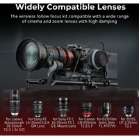 SmallRig 4296 Wireless Follow Focus Kit Lite Zoom Lens Precision Low-Latency Control for DSLR Mirrorless Cameras Video Shooting