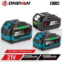 Wiederaufladbare Lithium-Batterie 15000mAh 22500mAh Batteriekapazitätsanzeige für Makita 18V Akku-Elektroschrauber Elektrowerkzeug