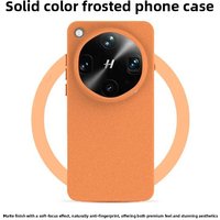 For OPPO Find X9 Ultra Case Rock Sand Texture Frosted Acrylic Built-in Magnetic Cover Shockproof for Magsafe Wireless Charging
