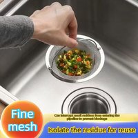 Stainless Steel Sink Drain Filter Hair Food Residue Catcher for Kitchen Bathroom Bathtub Prevent Clogging and Keep Clean