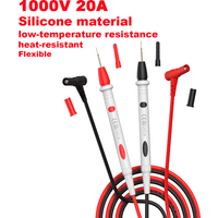 Silicone Wire Universal Probe Test Leads Pin 1000V 20A Digital Multimeter Probe Test Leads Needle Tip