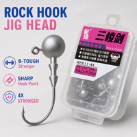 2g/3.5g/5g/7g/10g/12g/14g 25PCS Lead Head Hooks 4X Hardened Body Soft Lure Hooks All Water Area Freshwater Fishing Supplies