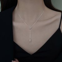 Silver Color Minimalist Geometric Pendant Necklaces for Fashion Women Fashion Jewelry Exquisite Party Accessories