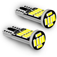 2 Pcs 26 SMD W5W T10 168 192 194 white/red/blue/yellow car bulbs suitable for car reading brake turning lights.