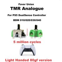 For PS5 DualSense Controller Favor Union TMR 80gf Analog Joystick Lightweight feel BDM 010/020/030/040 common 5 million cycles