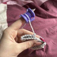3D Printing Crochet Finger Protectors Knitting Crafts Finger Yarn Guide Tool Crochet Tension Ring Yar For Handmade Weaving