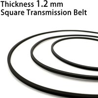 1Pcs Thickness 1.2 mm Square Rubber Transmission Belt For Cassette Tape Recorder Deck Repeater Audio CD DVD VCD Universal Belt