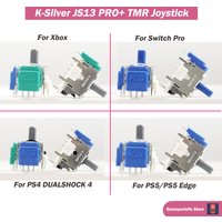 2/10pcs K-Silver JS13 PRO+ TMR Electromagnetic Joystick for Switch Pro PS5 PS4 Xbox Series 3D Analog ThumbStick Anti-Drift