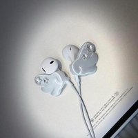 1 Pair Cute Angel Wings DIY Aesthetic Headphone Accessories 3D Kawaii Wing Headphone Decor For Wired Headphones