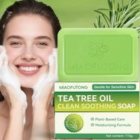 Tea Tree Oil Soap Natural Soaps For Body Skin Cleaning Facial Oil Control Moisturizing Soothing Gentle Exfoliating Bar Soap