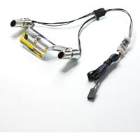 Simulation RC Car Remote Control Tailpipe Light Model, Flashback Light, Throttle Linkage, Non Mercury Switch, Off Time Ignition