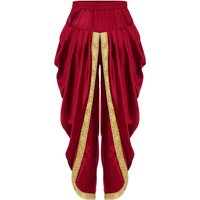 Kids Boys Satin Dhoti Pants Elastic Waistband Draped Baggy Trousers for Halloween Theme Party Cultural Events Festive Occasions