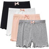 AliExpress NONE 4Pcs Kids Dance Bike Play Shorts Girls Shorts Safety Pants Children Cute Bow Under Dress Skirt School Uniform Underpants 2-14Y