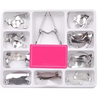 Dental Saddle Contoured Metal Matrices Matrix Universal Kit with Spring Clip Dental Orthodontic Materials No.1.330 No.1.398