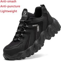 New Men's Safety Shoes Four Season Steel Toe Protect Sneakers Breathable Anti Smash And Anti Puncture Scarpe Antinfortunistiche