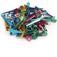 48-50Pcs/lot Flat Metal Colorful Fix Section Holding Hair Clips DIY Alligator Accessories dressing Styling Tool