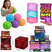 13Schylling Needoh Nice Cube Sensory Nice-Sicle Stress Relief Squishy Cube Anti-Anxiety Squeeze Object For Focus ADHD Population