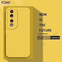 Luxury Angel Eyes Square Liquid Silicone Case for Honor 90 Pro GT 5G 360 Soft Mobile Phone Cover Honor90 90Pro 90GT Fashion Bags