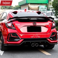 Spomicrophone arrière en plastique ABS pour Honda Civic URA, accessoires de voiture, document d'apprêt, coffre arrière, 2016, 2017, 2018, 2019, 2020