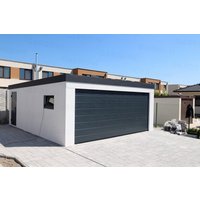 American Modern Insulated Sectional Flap Garage Door Custom Size Full View Residential Overhead Sliding Aluminum Garage Doors