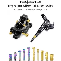 AliExpress RISK Risk Titanium Alloy Bolt Kit for XT M800 Oil Disc Brake Fixing, M4 Bicycle Brake Plug, M8 Compression Nut, Bicycle Screw Bolts
