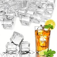 Clear Fake Ice Cubes Photography Backdrops Props Acrylic Photo Background Accessories Wedding Bar Beer Vase Fillers Decoration