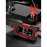 AliExpress NONE 6V 12V 6A Car Battery Charger Universal Smart Fast Charge Cycle GEL Lead-Acid Charger Auto Motorcycle Pulse Repair LCD Display