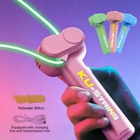 Kids Launcher Loop Rope Toy Rope Launcher Zip String Handheld Adjustable Speed Luminous Rope Lasso Kids Adult Fun Game Toys Gift