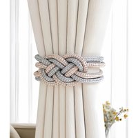 1 Pcs Light Luxury High-End Creative Magnetic Curtain Buckle Closed Color Collocation Design Bedroom Chinese Knot Tie Rope Decor